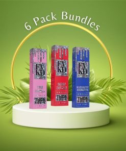 6 PACK FVKD MINIS THCA ROSIN DISPOSABLE 1.5G