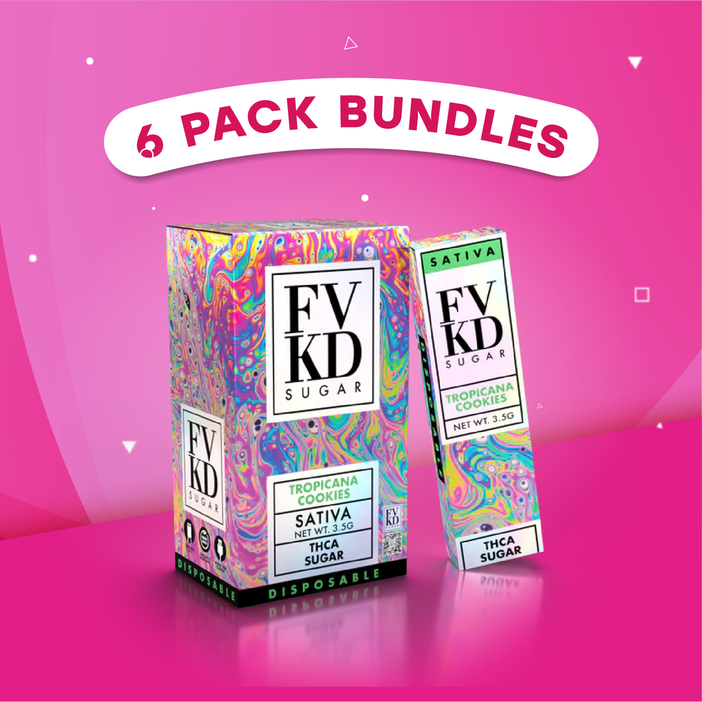 6-PACK FVKD THCA SUGAR DISPOSABLE | 3.5g. 6-PACK FVKD THCA SUGAR DISPOSABLE | 3.5g.