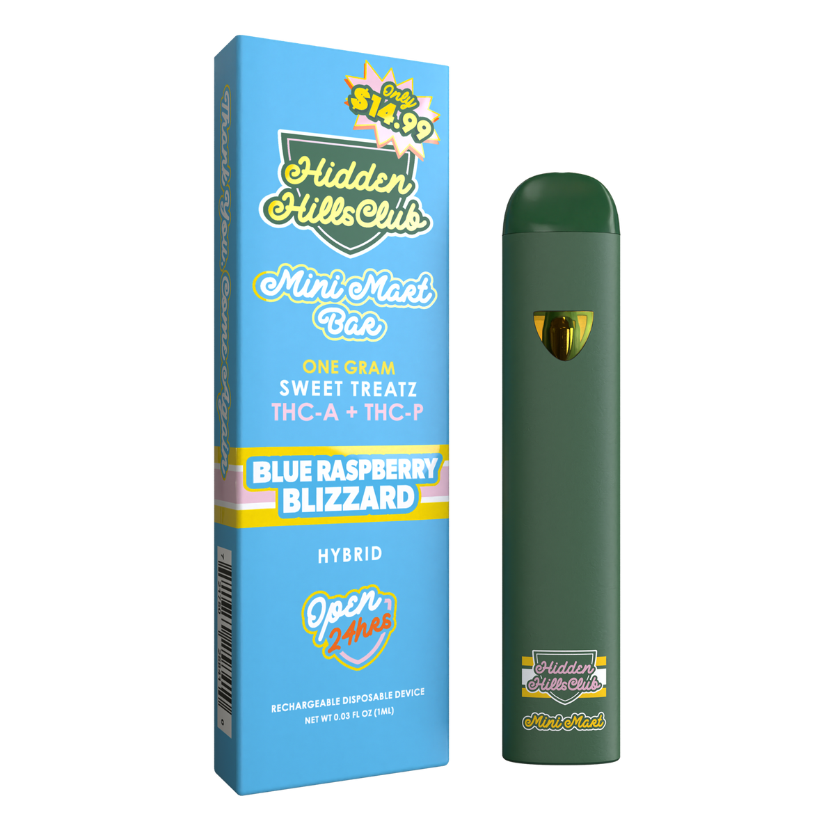 Blue Raspberry Blizzard | Hybrid Vape | Sweet Treatz Mini Mart Blue Raspberry Blizzard | Hybrid Vape | Sweet Treatz Mini Mart