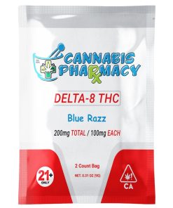 Cannabis Pharmacy Delta-8 THC Gummies | 100mg - Blue Raspberry - 2ct