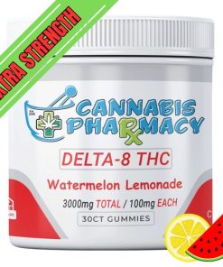 Cannabis Pharmacy Delta-8 THC Gummies | 100mg - Watermelon Lemonade - 30ct