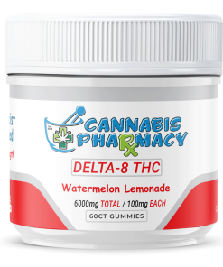 Cannabis Pharmacy Delta-8 THC Gummies | 100mg - Watermelon Lemonade - 60ct