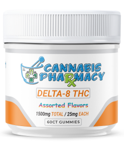 Cannabis Pharmacy Delta-8 THC Gummies | 25mg - Assorted Flavors - 60ct