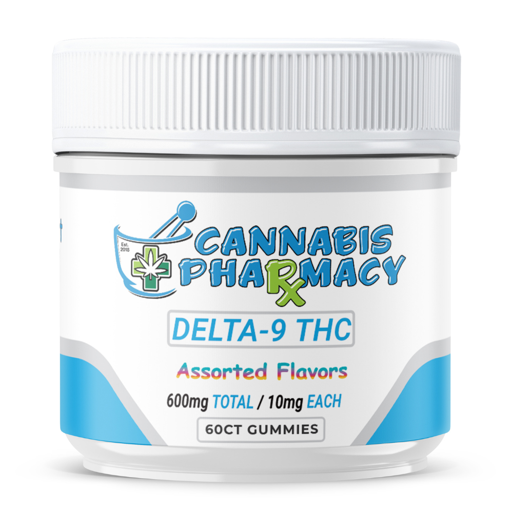 Cannabis Pharmacy | Delta 9 THC Gummies | 10mg - Assorted Flavor - 60ct Cannabis Pharmacy | Delta 9 THC Gummies | 10mg - Assorted Flavor - 60ct