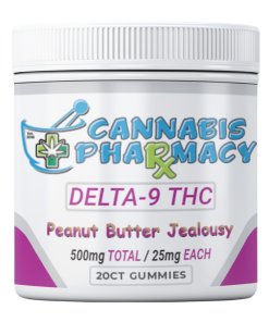 Cannabis Pharmacy Delta-9 THC Gummies | 25mg - Peanut Butter Jealousy - 20ct