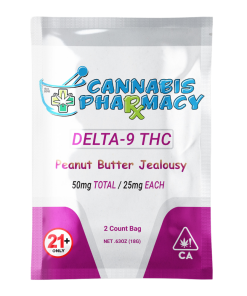 Cannabis Pharmacy Delta-9 THC Gummies | 25mg - Peanut Butter Jealousy - 2ct
