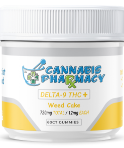 Cannabis Pharmacy | Delta-9 THC Plus Gummies | 10mg Delta 9 + 1mg THCA + 1mg THCP - Weed Cake - 60ct