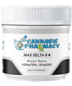 Cannabis Pharmacy | Heavyweight Delta8 Max | 250mg D8 + 50mg CBD + 1mg THCP - Mixed Berry - 60ct