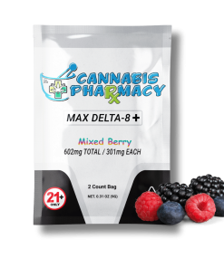Cannabis Pharmacy | Heavyweight Delta8 Max | 250mg D8 + 50mg CBD + 1mg THCP - Mixed Berry - 2ct