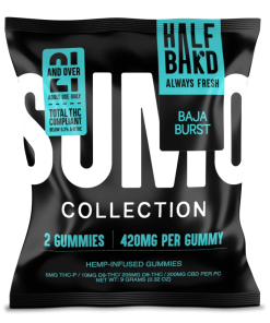 Half Bak'd | Baja Burst Sumo Gummies | High Potency - 420mg - 2ct Sample Pack