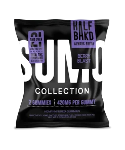 Half Bak'd | Berry Blast Sumo Gummies | High Potency - 420mg - 2ct Sample Pack