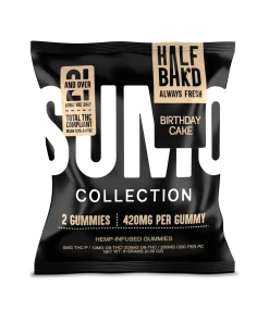 Half Bak'd | Birthday Cake Sumo Gummies | High Potency - 420mg - 2ct Sample Pack