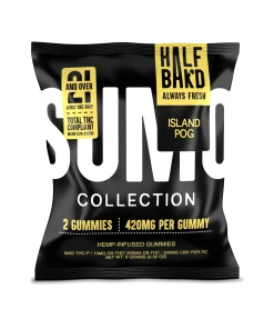 Half Bak'd | Island POG Sumo Gummies | High Potency - 420mg - 2ct Sample Pack