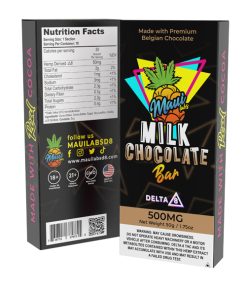 Milk Chocolate Delta-8 Chocolate Bar ( 500mg ) - Maui Labs