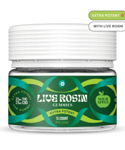 Shifters High - Extra Potent Live Rosin Delta 9 THC Gummies - Sour Apple