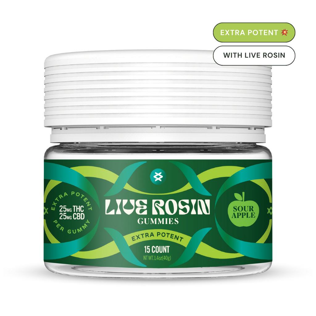 Shifters High - Extra Potent Live Rosin Delta 9 THC Gummies - Sour Apple Shifters High - Extra Potent Live Rosin Delta 9 THC Gummies - Sour Apple